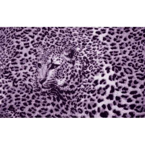 Wallpapers mural leopard texture in purple and black