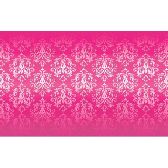 Wall mural classical ornaments in magenta Wall mural classical ornaments in magenta