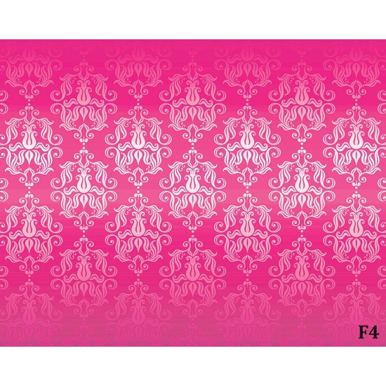 Wall mural classical ornaments in magenta Wall mural classical ornaments in magenta