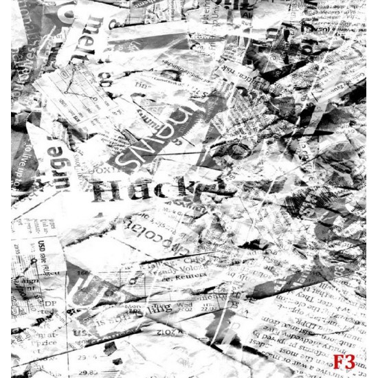 Wall mural art panel old newspapers in grey Wall mural art panel old newspapers in grey