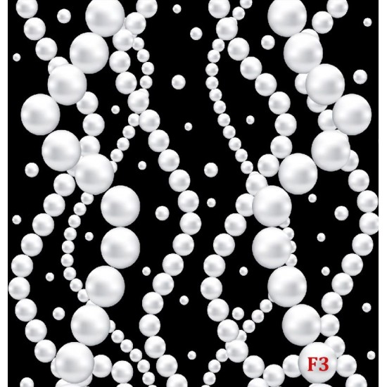 Wall murals black-white pearls
