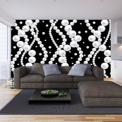 Wall murals black-white pearls Wall murals black-white pearls