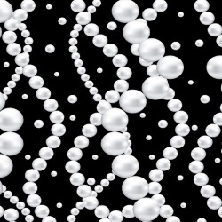 Wall murals black-white pearls