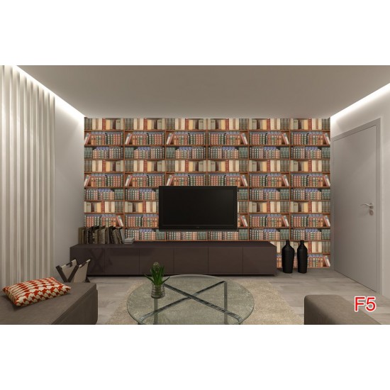 Wallpapers mural library with old books 2 Wallpapers mural library with old books 2