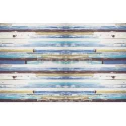 Wall murals structure painted striped beams horizontal