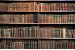 Wallpapers mural retro library with old books