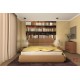 Wallpapers mural retro library with old books wood