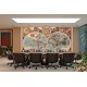 Wallpapers mural old world map in blue hue