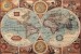 Wallpapers mural old world map in blue hue