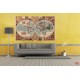 Wallpapers mural old world map in blue hue
