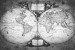 Wallpapers mural old world map in grey 2