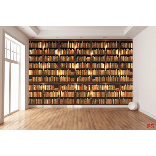Wallpapers mural library with old books perfect reality Wallpapers mural library with old books perfect reality