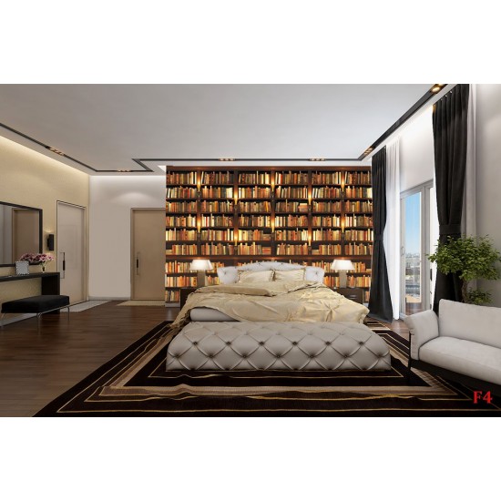 Wallpapers mural library with old books perfect reality Wallpapers mural library with old books perfect reality