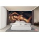 Wall mural naked woman's body in brown gamma Wall mural naked woman's body in brown gamma
