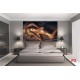 Wall mural naked woman's body in brown gamma Wall mural naked woman's body in brown gamma