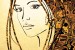 Wallpapers mural art face painting in 2 colors