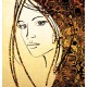 Wallpapers mural art face painting in 2 colors Wallpapers mural art face painting in 2 colors