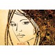 Wallpapers mural art face painting in 2 colors Wallpapers mural art face painting in 2 colors