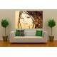 Wallpapers mural art face painting in 2 colors Wallpapers mural art face painting in 2 colors