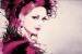 Wallpapers mural art face of a woman with feathers in 3 options