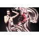 Wallpapers Art model woman abstract background in 2 colors