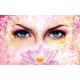 Wallpapers female figure painted with decoration and ornaments
