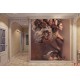 Wall mural art girl model in bronze