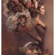 Wall mural art girl model in bronze