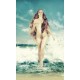 Wallpapers mural mermaid infront of sea waves in 2 colors Wallpapers mural mermaid infront of sea waves in 2 colors