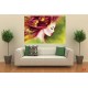Wallpapers mural drawing art model of woman's face in 2 colors