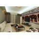 Wallpapers mural art wall with three elephants in 2 colors