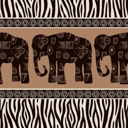 Wallpapers mural art wall with three elephants in 2 colors Wallpapers mural art wall with three elephants in 2 colors