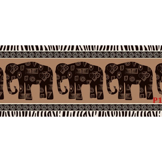 Wallpapers mural art wall with three elephants in 2 colors