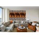 Wallpapers mural art wall with three elephants in 2 colors