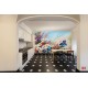 Photo mural soft bouquet of colorful flowers painted Photo mural soft bouquet of colorful flowers painted
