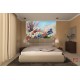 Photo mural soft bouquet of colorful flowers painted Photo mural soft bouquet of colorful flowers painted