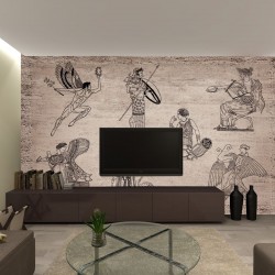 Wallpapers mural ancient roman fresco painting Wallpapers mural ancient roman fresco painting