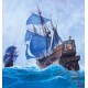 Wallpapers mural sailing ship painting Wallpapers mural sailing ship painting