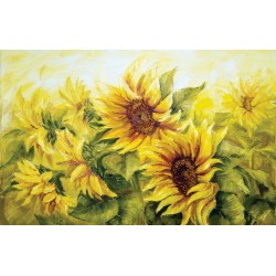 Wallpapers painted sunflower picture