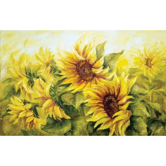 Wallpapers painted sunflower picture