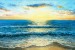 Wallpapers sunset from a painted picture