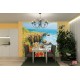 Wallpapers mural beautiful coast with poppies