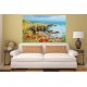 Wallpapers mural beautiful coast with poppies