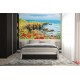 Wallpapers mural beautiful coast with poppies