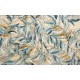 Wallpapers mural tender leaves painted 