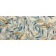 Wallpapers mural tender leaves painted 