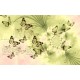 Wallpapers art butterflies with flower in 3 colors