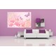 Wallpapers mural gentle butterflies and roses in pastel tone