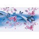 Wallpapers mural gentle butterflies waves blue 2 versions Wallpapers mural gentle butterflies waves blue 2 versions