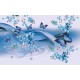 Wallpapers mural gentle butterflies waves blue 2 versions Wallpapers mural gentle butterflies waves blue 2 versions